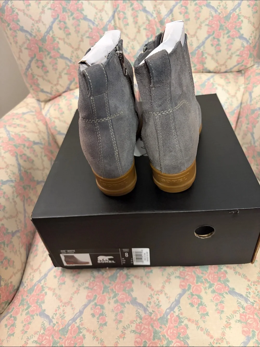 Sorel Evie Bootie Quarry Suede Size 8M